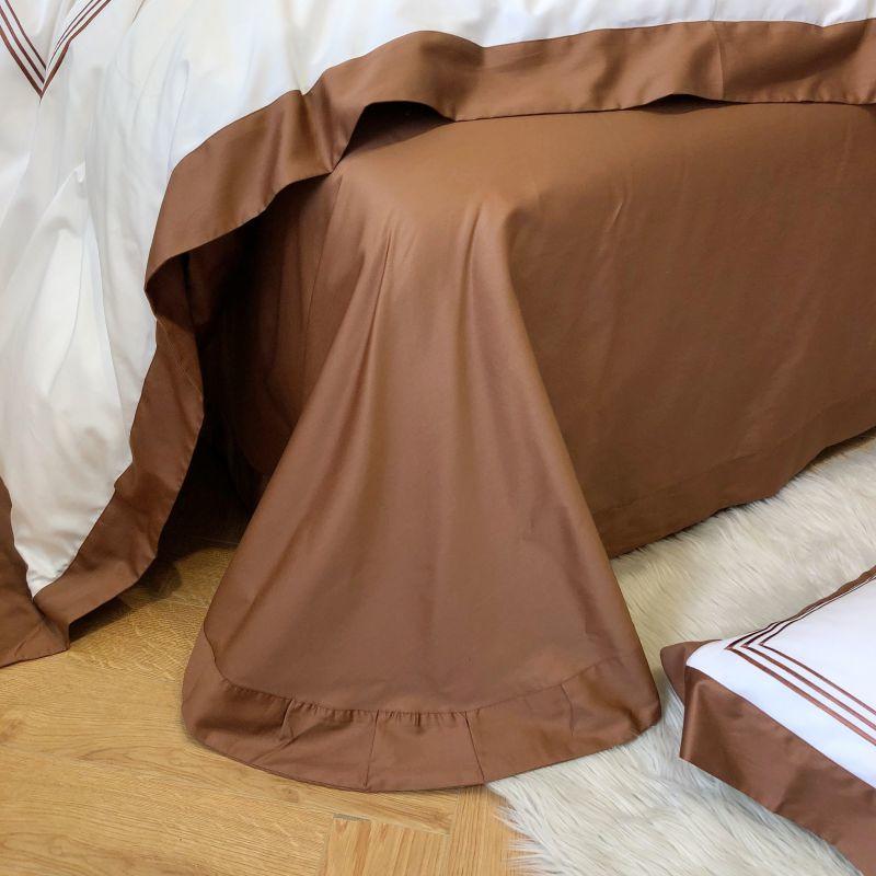 Beige Duvet Cover Set - Affluent Interior Bed