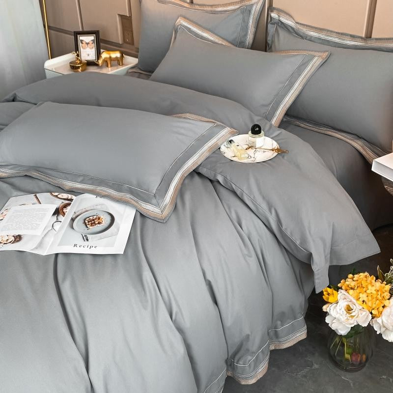 Hermes Duvet Cover Set - Affluent Interior Bed