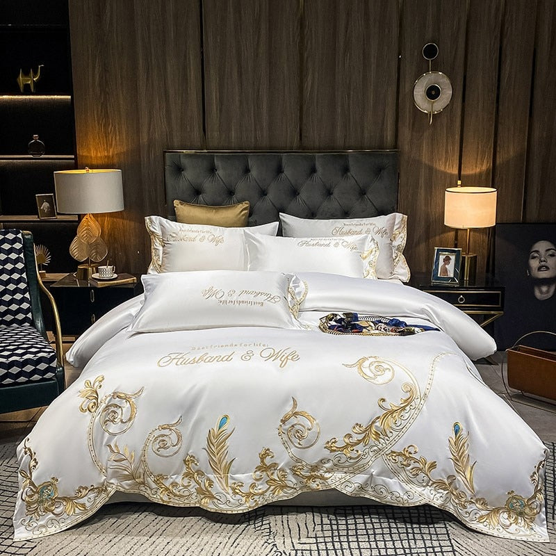 Pearl Duvet Cover Set - Affluent Interior Bed