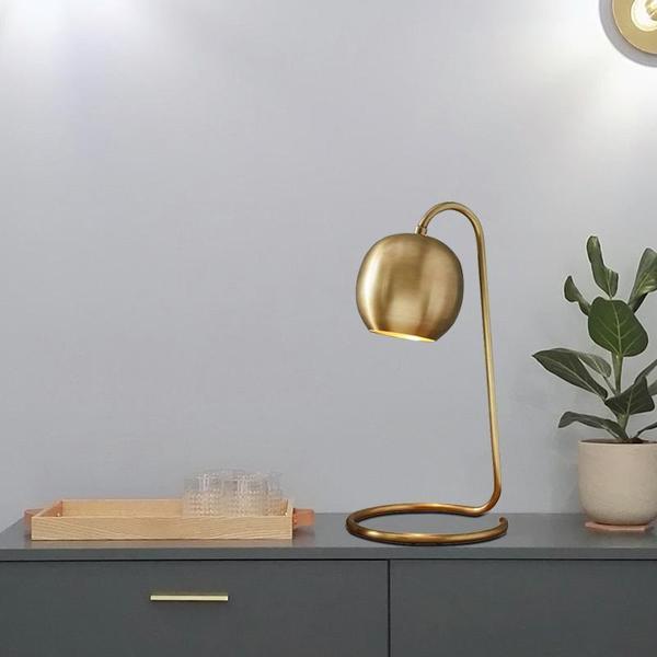 Industrial Brass Table Lamp - Affluent Interior Table Lamps